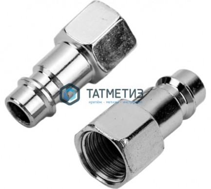 Ниппель универсальный быстросъемный ("папа"), внутренняя резьба 1/4", 2 шт. // Stels -  магазин крепежа «ТАТМЕТИЗ»