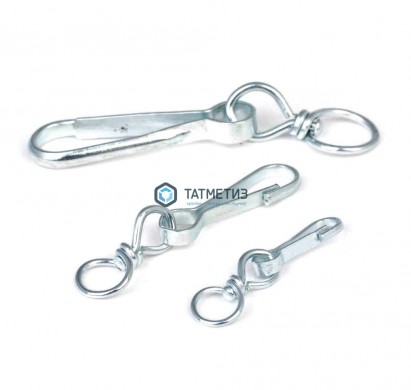 Карабин Тип А с вертлюгом 30 (200 шт/уп) | «ТАТМЕТИЗ» Карабин Тип А с вертлюгом 30 (200 шт/уп) - магазин крепежа «ТАТМЕТИЗ»