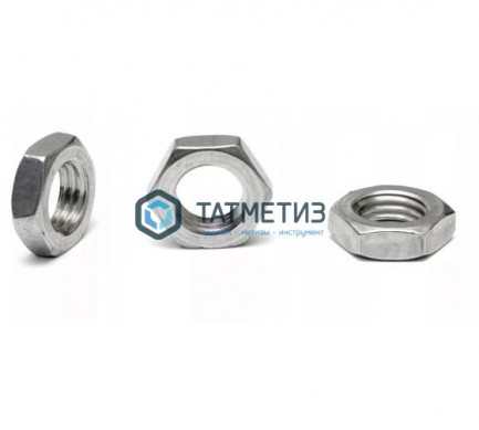 Гайка низкая DIN 439, оц М10  (3800 шт/уп) МН -  магазин крепежа «ТАТМЕТИЗ»