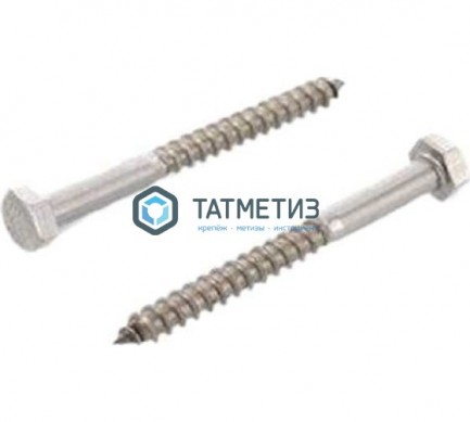 Шуруп по дереву DIN 571 А2 8х40 | «ТАТМЕТИЗ» Шуруп по дереву DIN 571 А2 8х40 - магазин крепежа «ТАТМЕТИЗ»