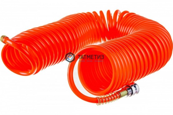 Шланг спиральный воздушный 8х12 мм, 18 бар, с быстросъемными соединениями, 15 м// Stels | «ТАТМЕТИЗ» Шланг спиральный воздушный 8х12 мм, 18 бар, с быстросъемными соединениями, 15 м// Stels - магазин крепежа «ТАТМЕТИЗ»
