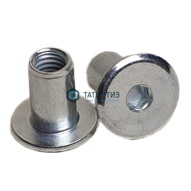 Гайка Эриксона М 8 с плоской головкой | «ТАТМЕТИЗ» Гайка Эриксона М 8 с плоской головкой - магазин крепежа «ТАТМЕТИЗ»