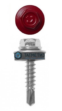 Саморез окраш.кров. 5,5х19 /3005/ винно-красный -  магазин крепежа «ТАТМЕТИЗ»