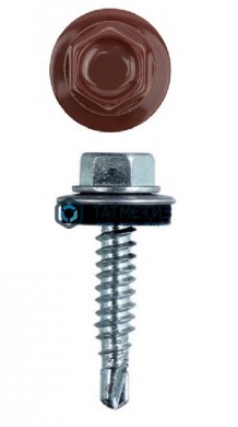 Саморез окраш.кров. 5,5х25 /3009/ красный -  магазин крепежа «ТАТМЕТИЗ»