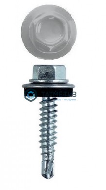 Саморез окраш.кров. 5,5х25 /7004/ серый -  магазин крепежа «ТАТМЕТИЗ»