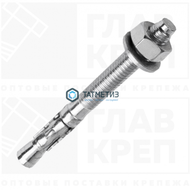 Анкер клиновой 20x125 ( 10 шт/уп) БЕЛЫЙ ЦИНК R | «ТАТМЕТИЗ» Анкер клиновой 20x125 ( 10 шт/уп) БЕЛЫЙ ЦИНК R - магазин крепежа «ТАТМЕТИЗ»