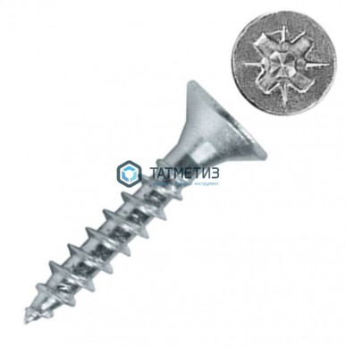 Шурупы унив. 2,5х10  (1000 шт/уп) ТК БЕЛЫЙ ЦИНК -  магазин крепежа «ТАТМЕТИЗ»