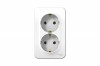 Розетка 2-м ОП BLANCA 16А 250В без заземл., бел., с изолирующей пластиной, без шторок | «ТАТМЕТИЗ» Розетка 2-м ОП BLANCA 16А 250В без заземл., бел., с изолирующей пластиной, без шторок - магазин крепежа «ТАТМЕТИЗ»