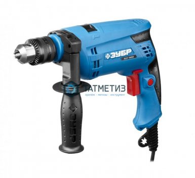 Дрель удар, ЗУБР Профессионал 680 Вт патрон 13 мм, сталь-10 мм/бетон-13 мм/дер.-20 мм, 0-3000 об/мин -  магазин «ТАТМЕТИЗ»