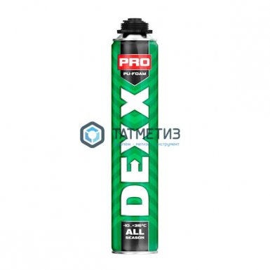 Пена DEXX PRO монтажная, пистолетная, всесезонная, 750мл -  магазин «ТАТМЕТИЗ»