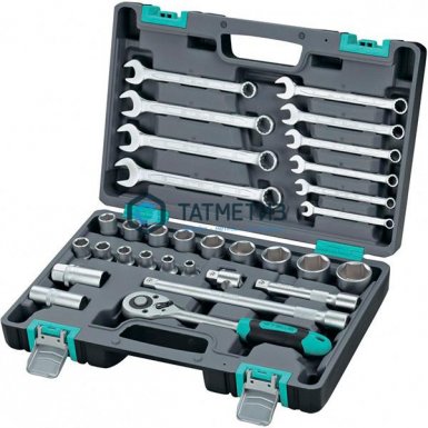 Набор инструментов, 1/2", пластиковый кейс 31 предм. CrV // STELS -  магазин «ТАТМЕТИЗ»