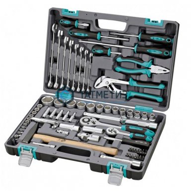 Набор инструментов, 1/2", 1/4", пластиковый кейс 76 предм.// STELS -  магазин «ТАТМЕТИЗ»