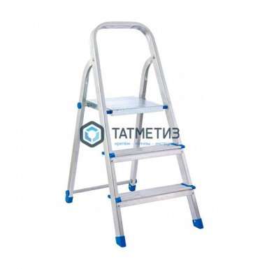 Стремянка 3 ступени, "Compact", алюминиевая // СИБРТЕХ // Pоссия -  магазин «ТАТМЕТИЗ»