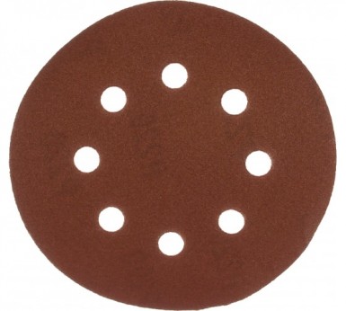 Круг абразивный на ворсовой подложке под "липучку", перфорированный, P 220, 125 мм, 5 шт.// MATRIX -  магазин крепежа «ТАТМЕТИЗ»