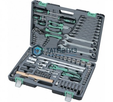 Набор инструментов, 1/2", 1/4", усиленный кейс 119 предм. Cr-V, S2 // STELS -  магазин «ТАТМЕТИЗ»