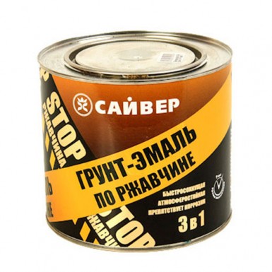 Грунт-эмаль по ржавчине ХВ 3 в 1 Сайвер ЗЕЛЕНАЯ  20 кг -  магазин крепежа «ТАТМЕТИЗ»