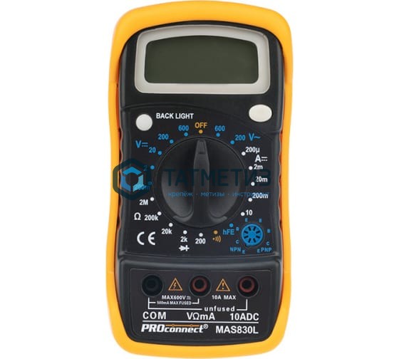 Мультиметр универсальный MAS830L Proconnect Мультиметр универсальный MAS830L Proconnect