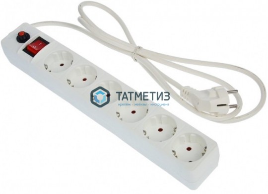 Удлинитель с сет.фильтром 6*3м с с з ПВС3*0, 75 BURO | «ТАТМЕТИЗ» Удлинитель с сет.фильтром 6*3м с с з ПВС3*0, 75 BURO - магазин крепежа «ТАТМЕТИЗ»