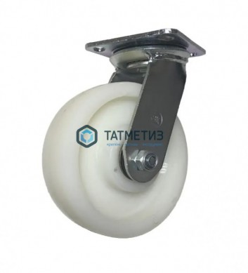 Колеса большегрузные НЕЙЛОН поворотное с площадкой и тормозом d 125 мм -  магазин крепежа «ТАТМЕТИЗ»