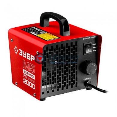 Пушка тепловая М5-Керамо, ЗУБР керамический нагревательный элемент, рег темп., 2 режима работы, 220В -  магазин крепежа «ТАТМЕТИЗ»