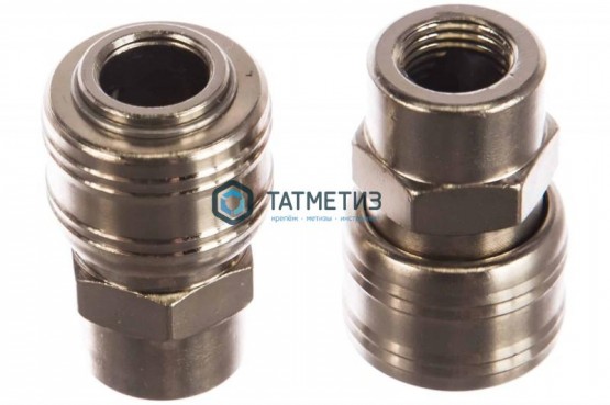 Муфта универсальная быстросъемная ("мама"), внутренняя резьба 1/4", 2 шт. // Stels -  магазин крепежа «ТАТМЕТИЗ»