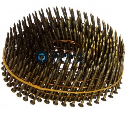 Гвозди с кольцевой накаткой на кассетах  2,8 х 90  (250 шт/кас, 4500 шт/кор)  BKRI  (ершеные) -  магазин крепежа «ТАТМЕТИЗ»