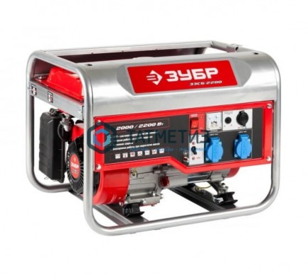 Генератор бензиновый, ЗУБР ЗЭСБ-2200, 4-х тактный, ручной пуск, 2200/2000 Вт, 220/12 В -  магазин крепежа «ТАТМЕТИЗ»