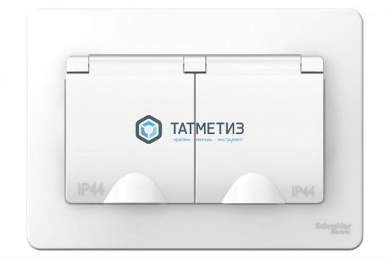 Розетка 2-м СП BLANCA 16А 250В с заземл. бел., без шторок -  магазин крепежа «ТАТМЕТИЗ»