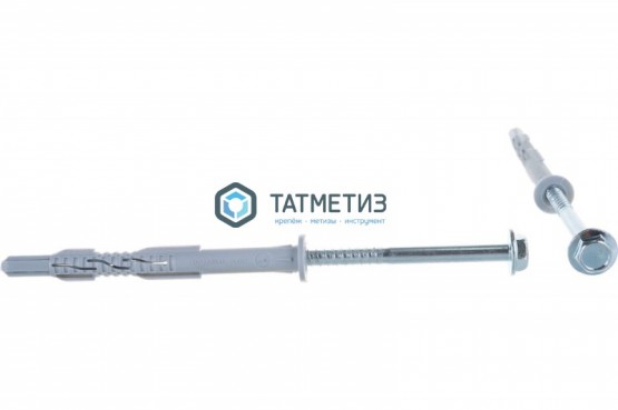 Дюбель фасадный 10х120 с прессшайбой KENNER Profi (50 шт уп) | «ТАТМЕТИЗ» Дюбель фасадный 10х120 с прессшайбой KENNER Profi (50 шт уп) - магазин крепежа «ТАТМЕТИЗ»
