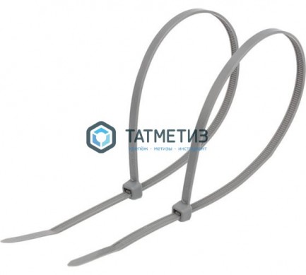 Хомут-стяжка нейлон  250 х 3,6  (100 шт/уп)  REXANT серый -  магазин крепежа «ТАТМЕТИЗ»