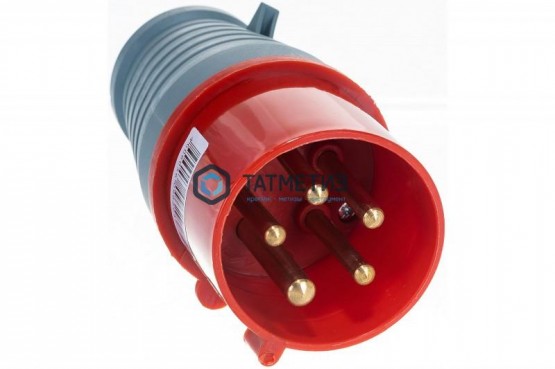 Эл.вилка кабельная 380В, 32А 3Р+N+Е IP44 переносная -  магазин крепежа «ТАТМЕТИЗ»