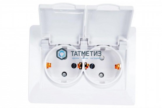 Розетка 2-м СП BLANCA 16А 250В с заземл. бел., без шторок -  магазин крепежа «ТАТМЕТИЗ»