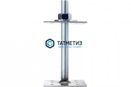 Анкер регулировочный по высоте ARH (80 х 80 мм)-М20, H-200мм -  магазин крепежа «ТАТМЕТИЗ»