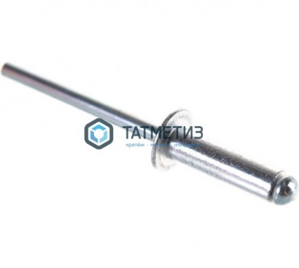 Заклепка 4, 8 х 16 вытяжная алюм А2 DIN 7337 | «ТАТМЕТИЗ» Заклепка 4, 8 х 16 вытяжная алюм А2 DIN 7337 - магазин крепежа «ТАТМЕТИЗ»