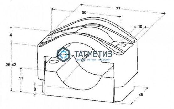 Хомуты для одиночного крепления Dutchclamp SE 15-26 -  магазин крепежа «ТАТМЕТИЗ»