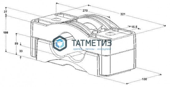 Хомуты для крепления «треугольником» Dutchclamp Triple 90-118 -  магазин крепежа «ТАТМЕТИЗ»