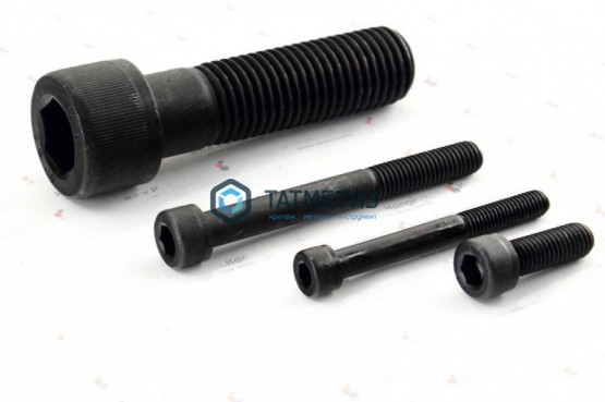 Винт DIN 912 М 8 х120 (12.9) с цилиндрической головкой и внутр.шестигранником | «ТАТМЕТИЗ» Винт DIN 912 М 8 х120 (12.9) с цилиндрической головкой и внутр.шестигранником - магазин крепежа «ТАТМЕТИЗ»