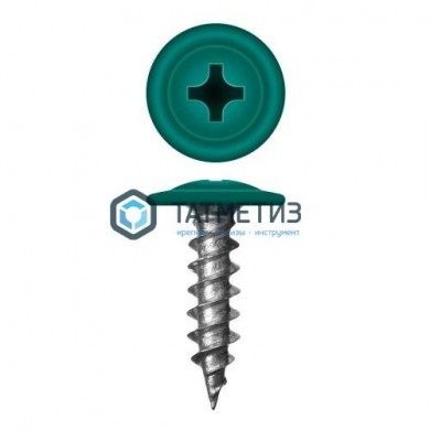 Саморез п/ш сверло 4,2x19  RAL 6026 -  магазин крепежа «ТАТМЕТИЗ»