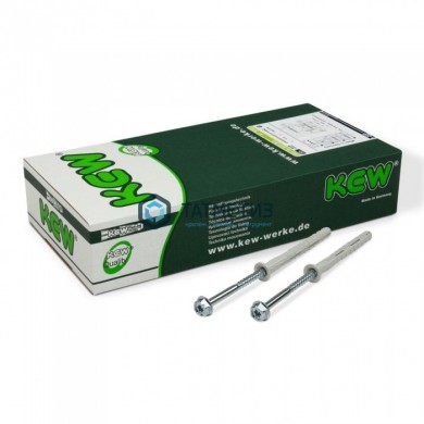 Дюбель фасадный 10х140, плоский борт, двойная зона, (50) KEW -  магазин крепежа «ТАТМЕТИЗ»